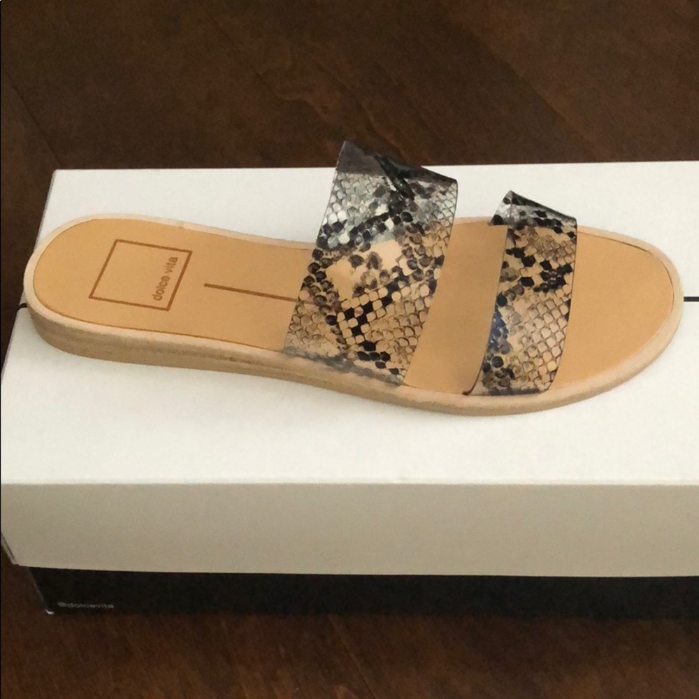 Dolce Vita snake print sandals size 6